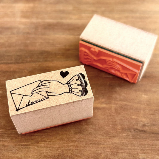 Kinotorico Wooden Rubber Stamp - LetterHand -, Kinotorico stamp