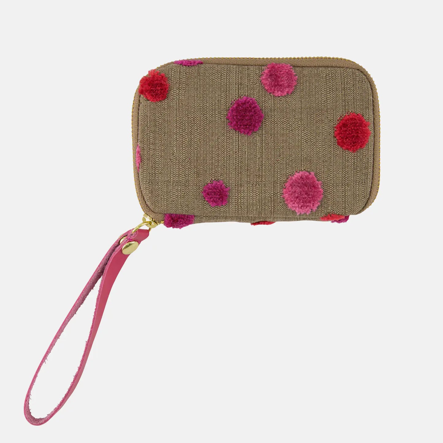 Koyaguchi Pile Fabric: Pink Sparkle Drawer Pouch Pocket,  Hobonichi Drawer Pouch Pocket