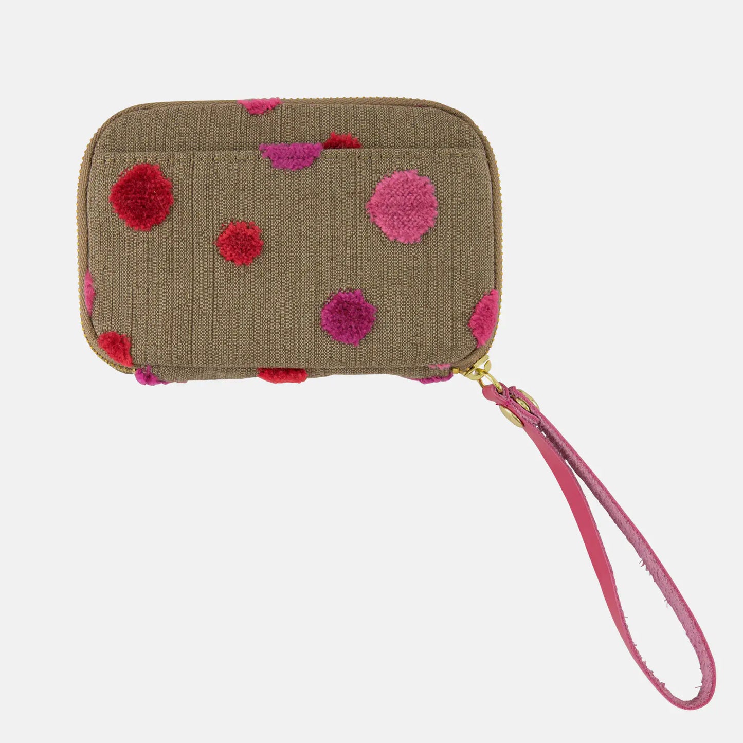 Koyaguchi Pile Fabric: Pink Sparkle Drawer Pouch Pocket,  Hobonichi Drawer Pouch Pocket