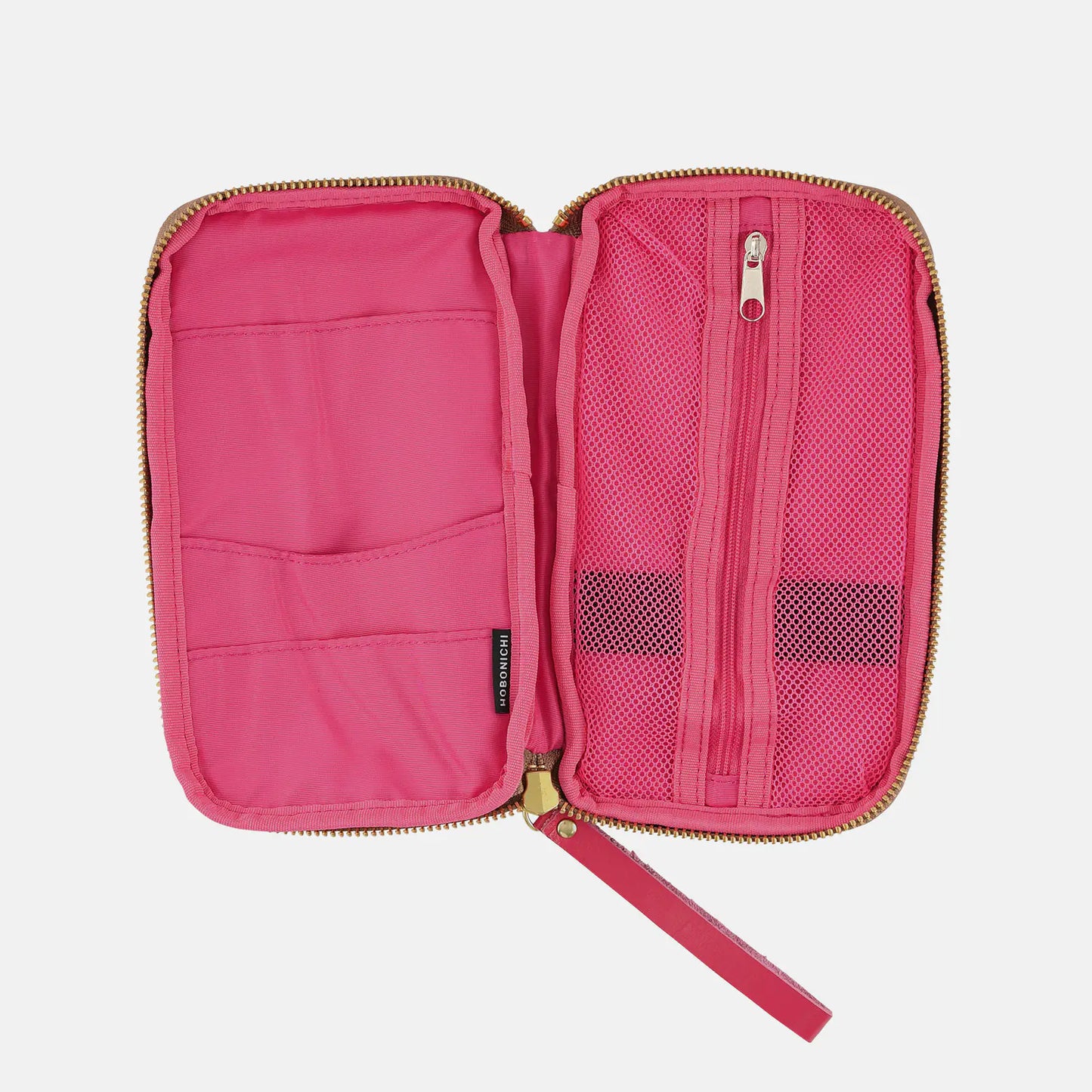 Koyaguchi Pile Fabric: Pink Sparkle Small Drawer Pouch,  Hobonichi Small Drawer Pouch