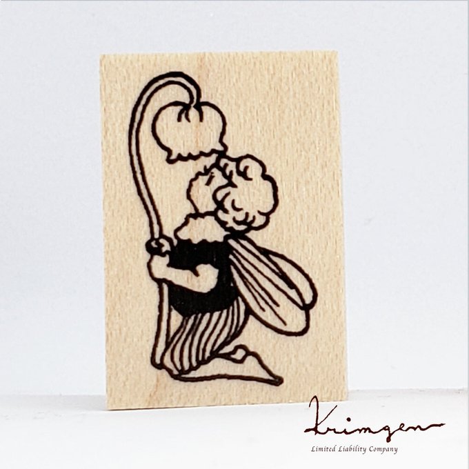 Krimgen Wooden Rubber Stamp - Lily of the Valley -, Krimgen stamp