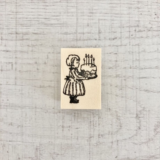 Krimgen Wooden Rubber Stamp - Happy Birthday -, Krimgen stamp