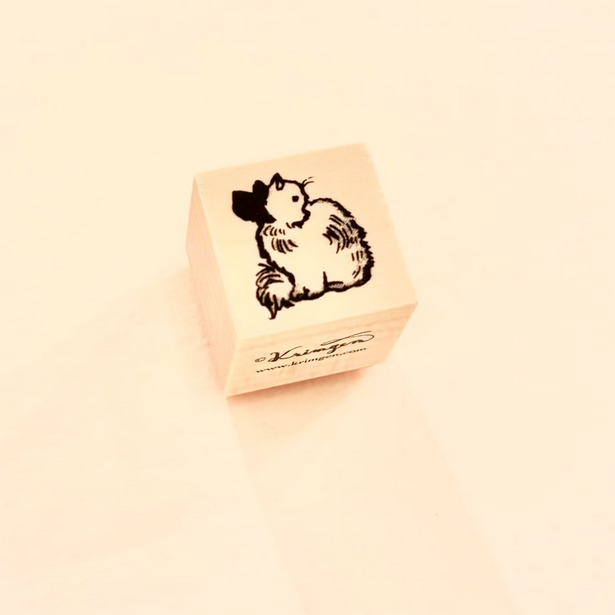 Krimgen Wooden Rubber Stamp - Cat"Maro" -, Krimgen stamp