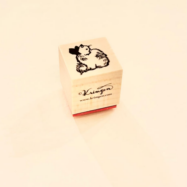 Krimgen Wooden Rubber Stamp - Cat"Maro" -, Krimgen stamp