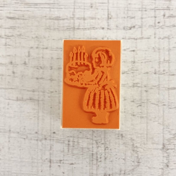 Krimgen Wooden Rubber Stamp - Happy Birthday -, Krimgen stamp