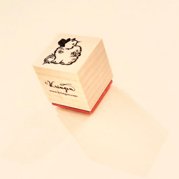 Krimgen Wooden Rubber Stamp - Cat"Maro" -, Krimgen stamp