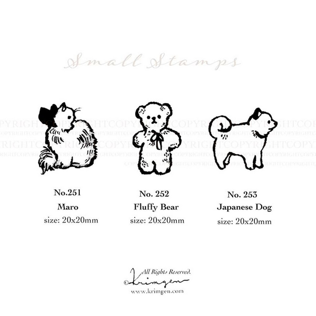Krimgen Wooden Rubber Stamp - Cat"Maro" -, Krimgen stamp