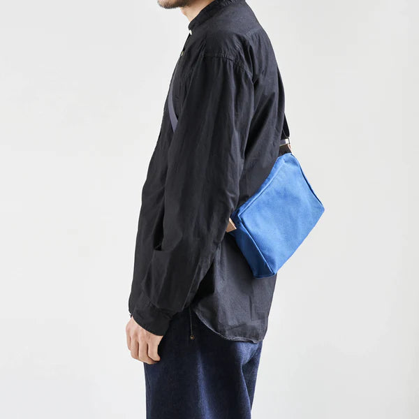 Kurashiki Hampu Canvas 2WAY Handbag/Shoulder Pouch - Grayish White -, Japanese canvas shoulder pouch