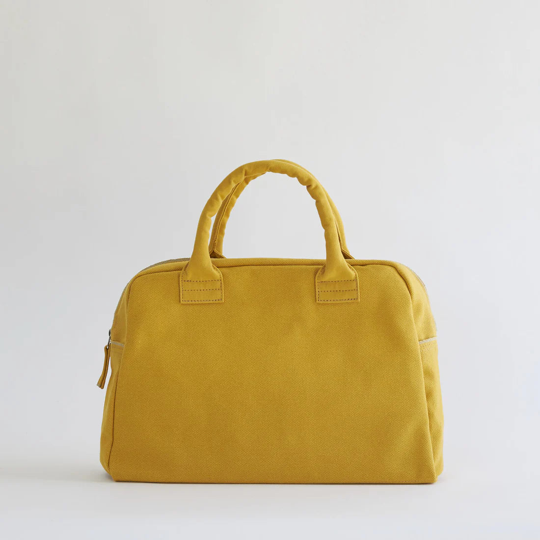 Kurashiki Hampu Canvas Briefcase - Small Size / Mustard Yellow -