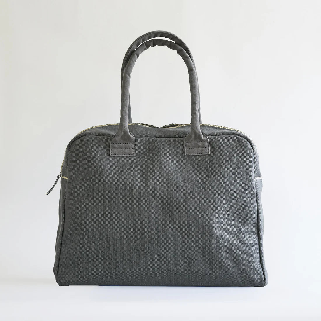 Kurashiki Hampu Canvas Briefcase - Bluish Gray -