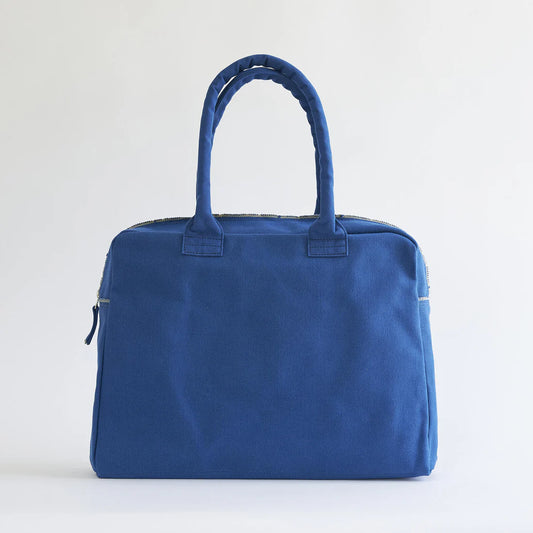 Kurashiki Hampu Canvas Briefcase - Indigo Blue -