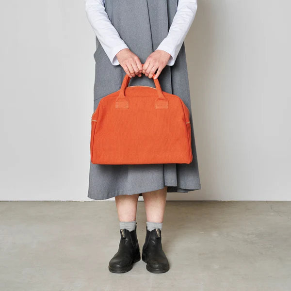 Kurashiki Hampu Canvas Briefcase - Small Size / Mustard Yellow -