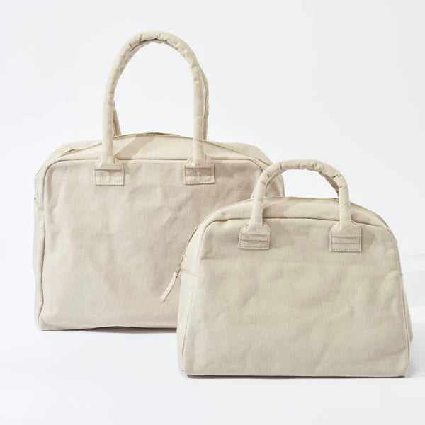 Kurashiki Hampu Canvas Briefcase - Small Size / Mustard Yellow -