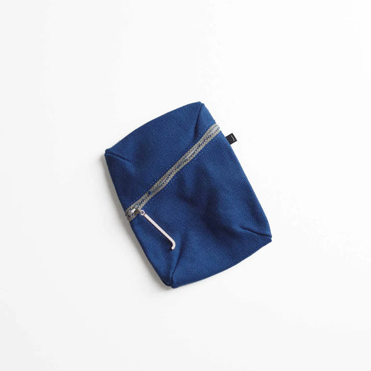 Kurashiki Hampu Canvas Pouch - S Size / Indigo Blue -,  Japanese canvas pouch