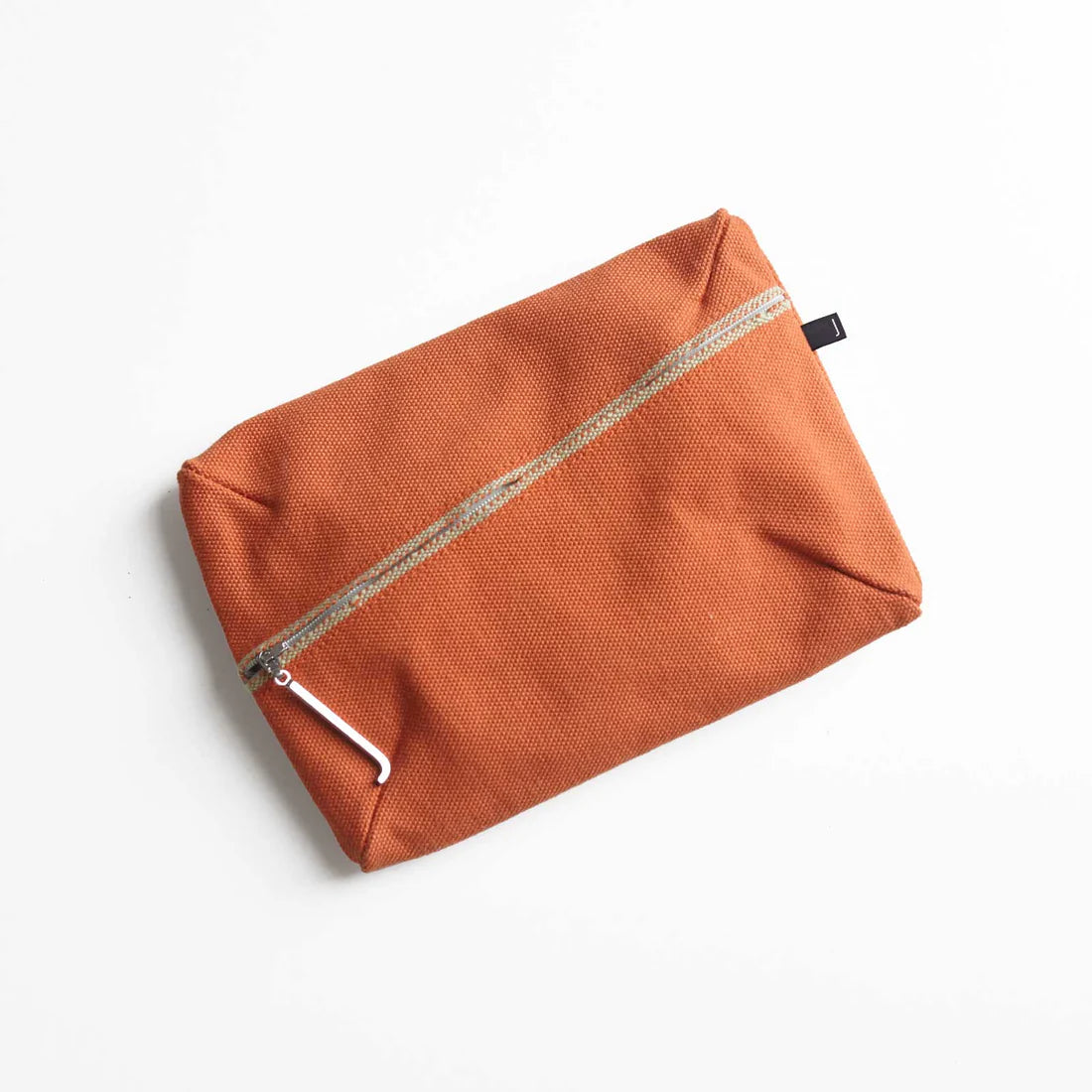 Kurashiki Hampu Canvas Pouch - M Size / Safflower Red -,  Japanese canvas pouch