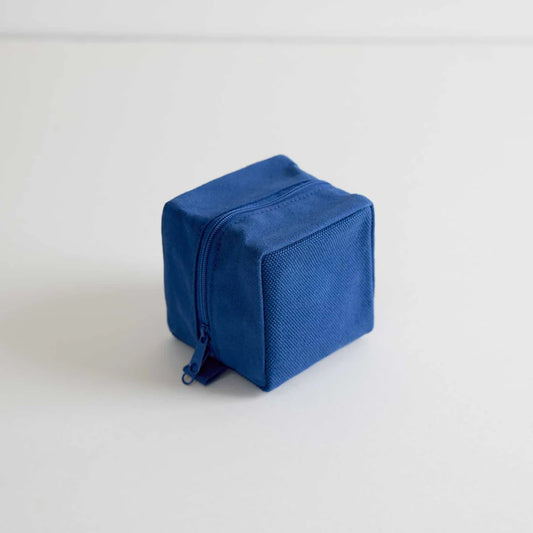 Kurashiki Hampu Canvas Pouch - S Size / Indigo Blue -,  Japanese canvas pouch