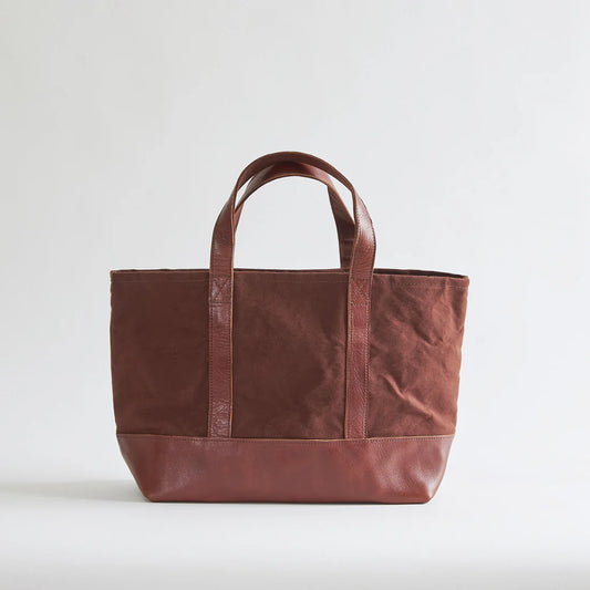 Kurashiki Hampu Canvas Tote Bag - Chocolate -, Japanese canvas tote bag