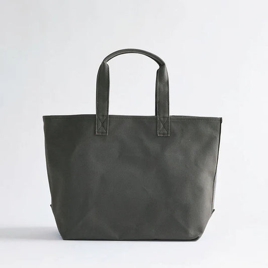 Kurashiki Hampu Canvas Tote Bag - Khaki Gray -, Japanese canvas tote bag