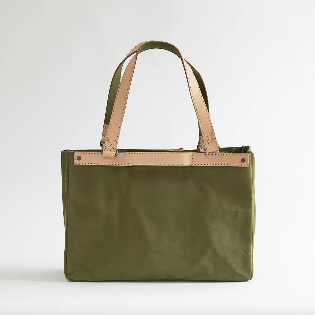 Kurashiki Hampu Canvas Tote Bag - Khaki -, Japanese canvas tote bag
