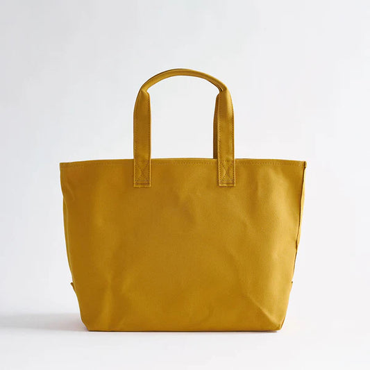 Kurashiki Hampu Canvas Tote Bag - Mustard -, Japanese canvas tote bag