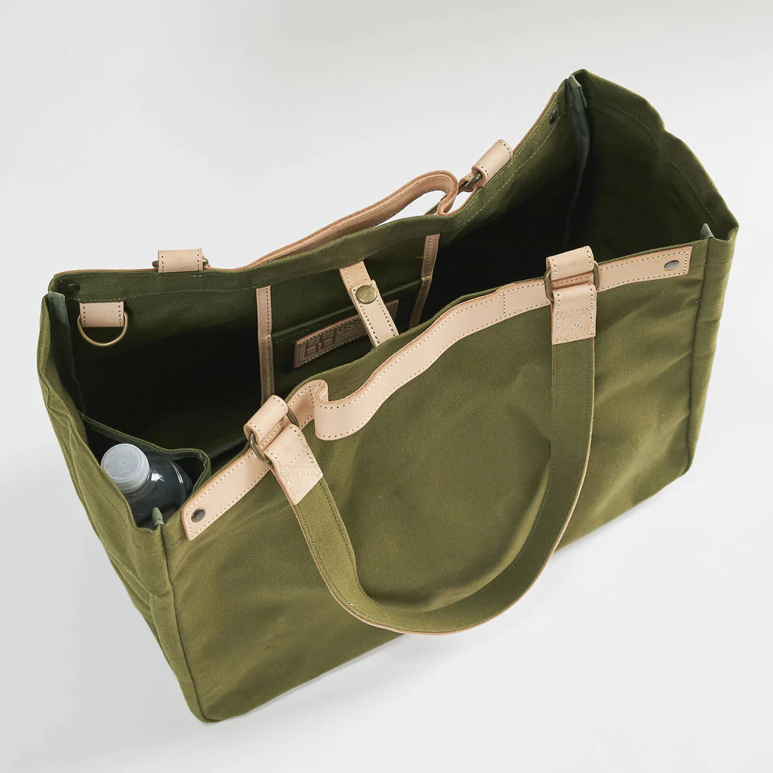 Kurashiki Hampu Canvas Tote Bag - Camel -, Japanese canvas tote bag