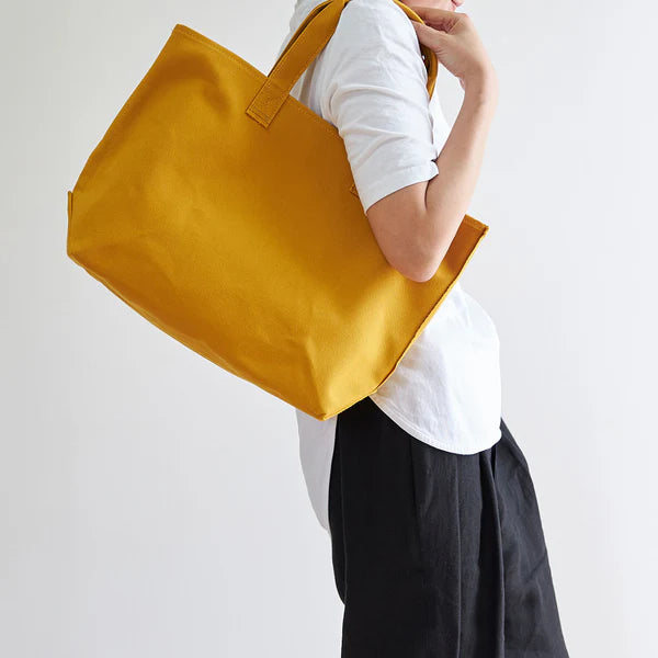 Kurashiki Hampu Canvas Tote Bag - Khaki Gray -, Japanese canvas tote bag
