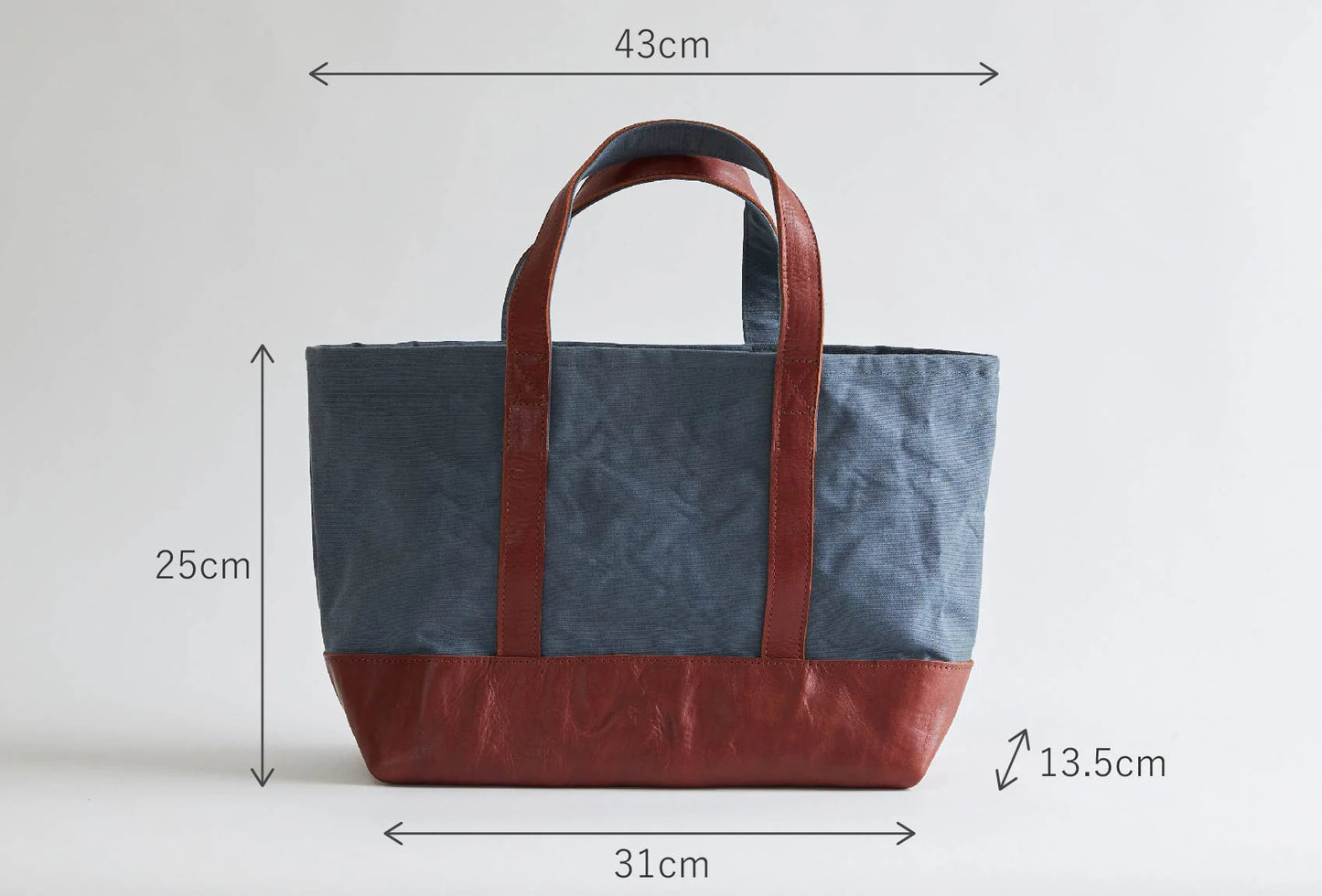 Kurashiki Hampu Canvas Tote Bag - Camel -, Japanese canvas tote bag