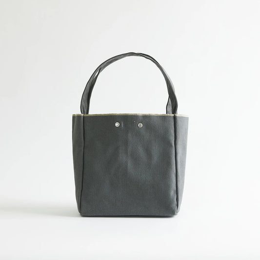 Kurashiki Hampu Canvas Tote Bag - Small Size / Bluish Gray -, Japanese canvas tote bag