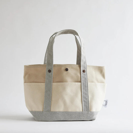 Kurashiki Hampu Canvas Tote Bag - Beige -, Japanese canvas tote bag