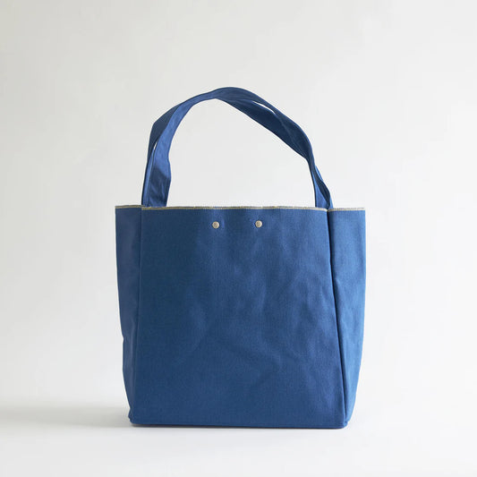 Kurashiki Hampu Canvas Tote Bag - Medium Size / Indigo Blue -, Japanese canvas tote bag