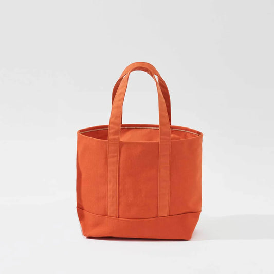 Kurashiki Hampu Canvas Zipper Tote Bag - Safflower Red -, Japanese canvas tote bag