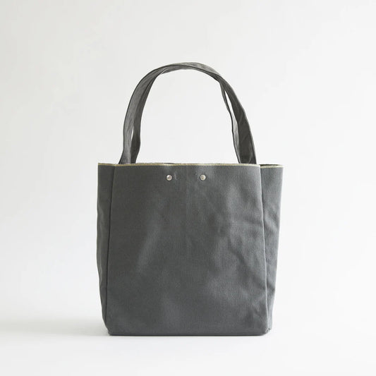 Kurashiki Hampu Canvas Tote Bag - Medium Size / Bluish Gray -, Japanese canvas tote bag