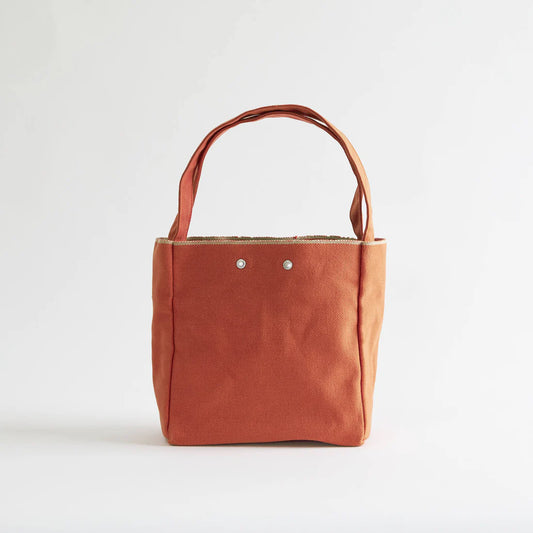 Kurashiki Hampu Canvas Tote Bag - Small Size / Safflower Red -, Japanese canvas tote bag