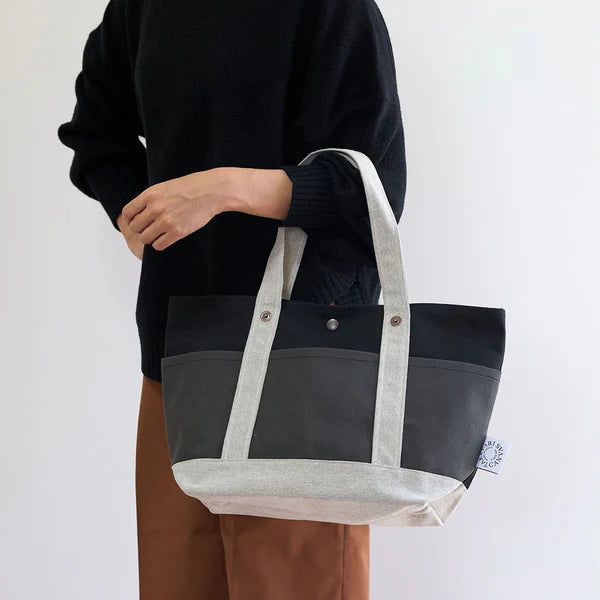 Kurashiki Hampu Canvas Tote Bag - Beige -, Japanese canvas tote bag