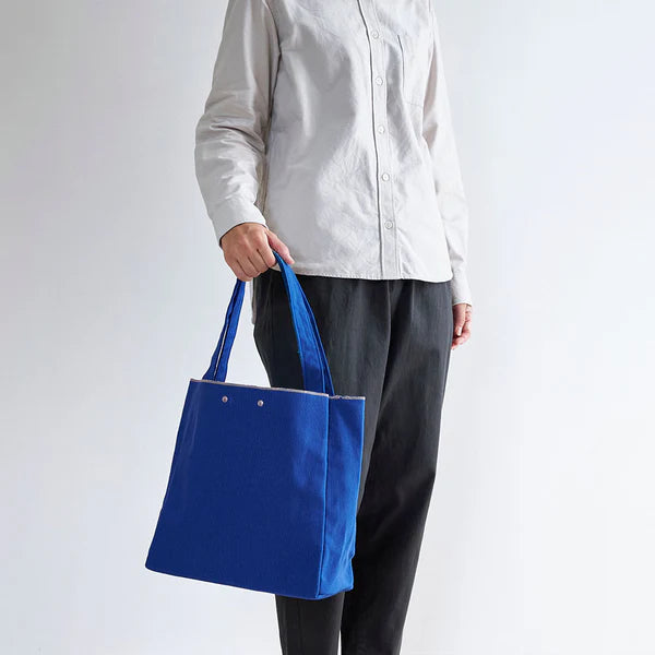 Kurashiki Hampu Canvas Tote Bag - Medium Size / Indigo Blue -, Japanese canvas tote bag