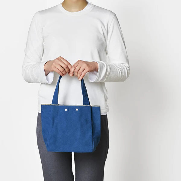Kurashiki Hampu Canvas Tote Bag - Small Size / Indigo Blue -, Japanese canvas tote bag