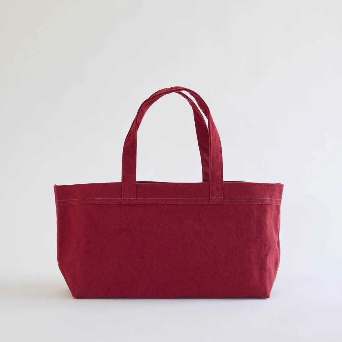 Kurashiki Hampu Selvedge Canvas Tote Bag - Autumn Leaves Red -, Japanese canvas tote bag