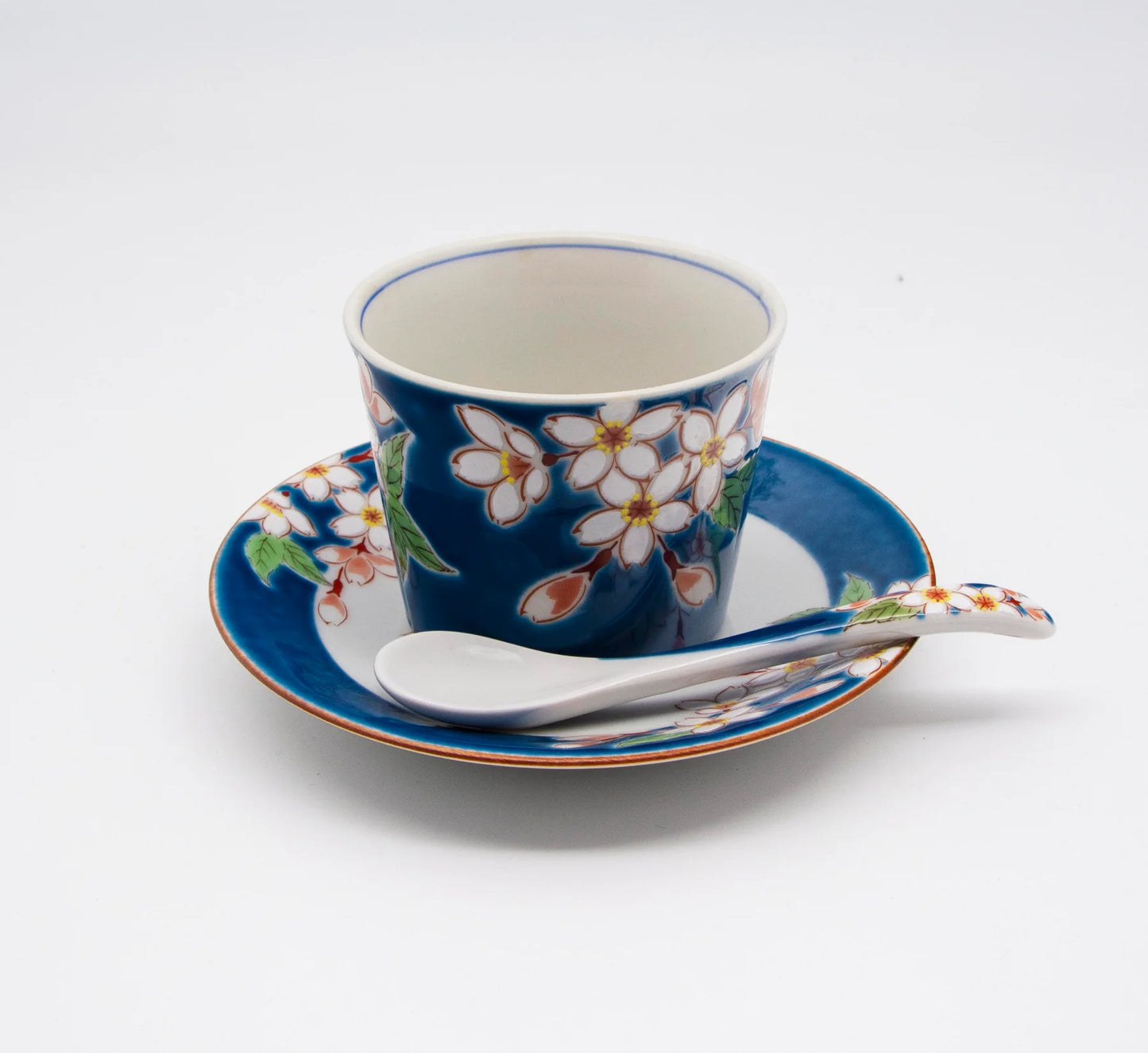 Kutani Yaki(ware) Small Plate 13.8 cm (5.4 inches) - Cherry Blossom -