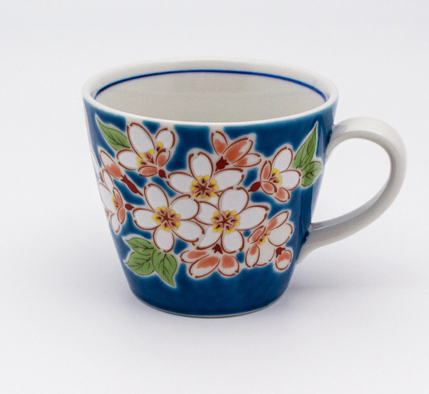 Kutani Yaki(ware) Tea Coffee Mug Cup - Cherry Blossom -