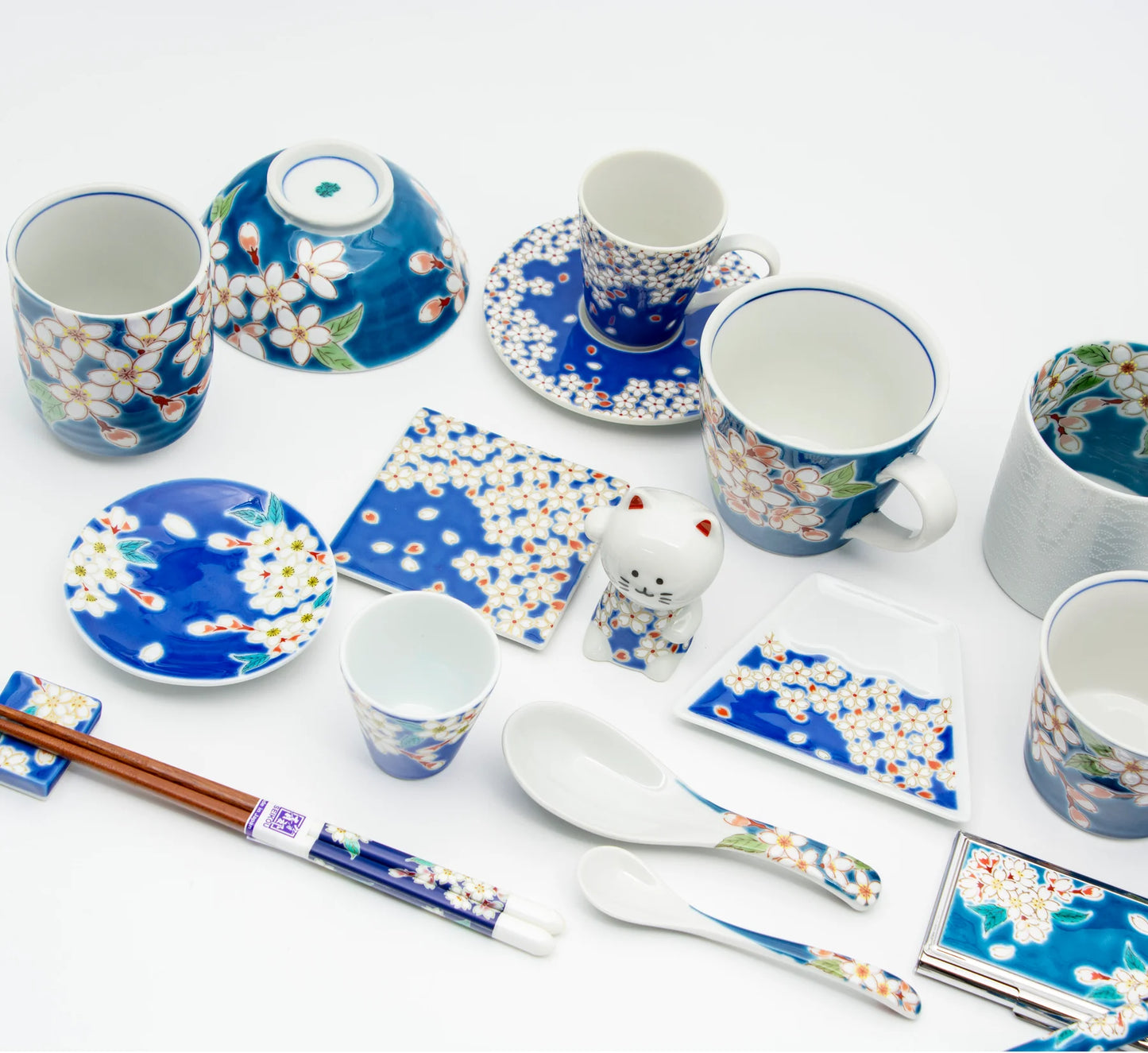 Kutani Yaki(ware) Tea Coffee Mug Cup - Cherry Blossom -