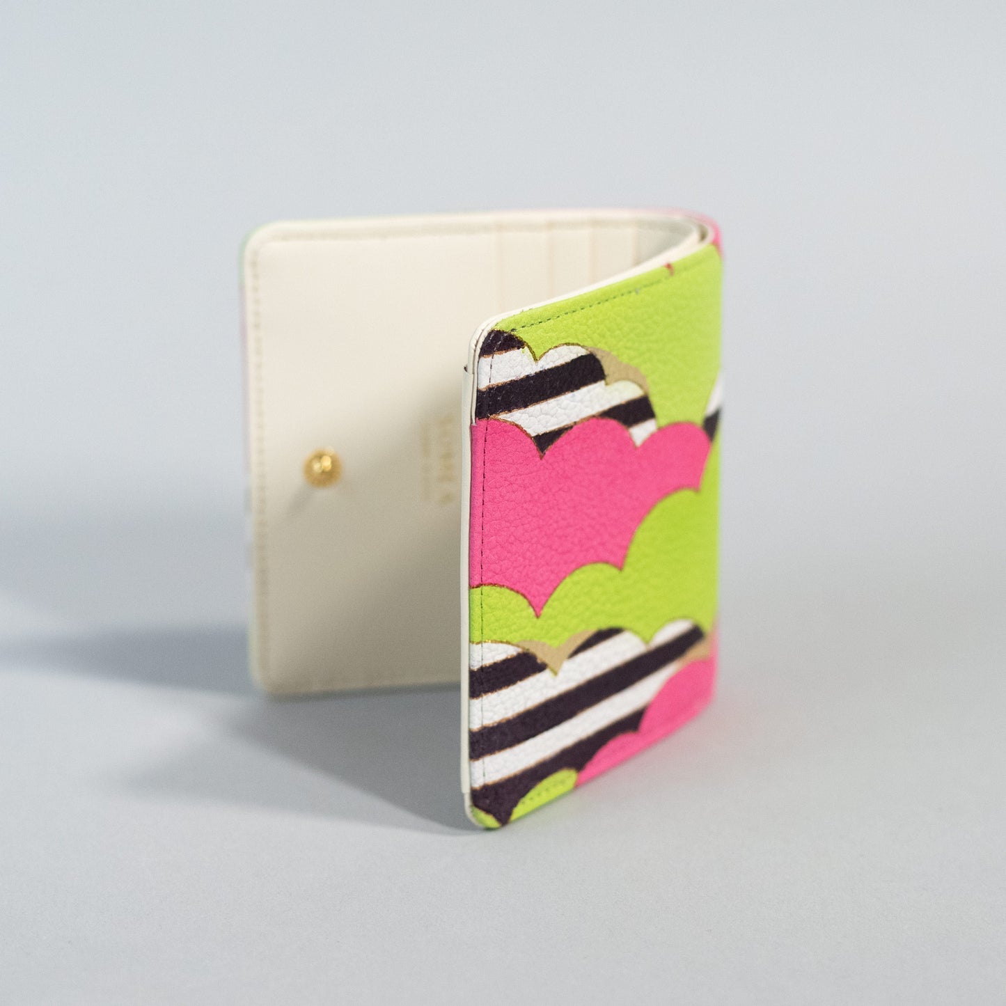 Kyo-Yuzen Leather Fold Wallet - 001