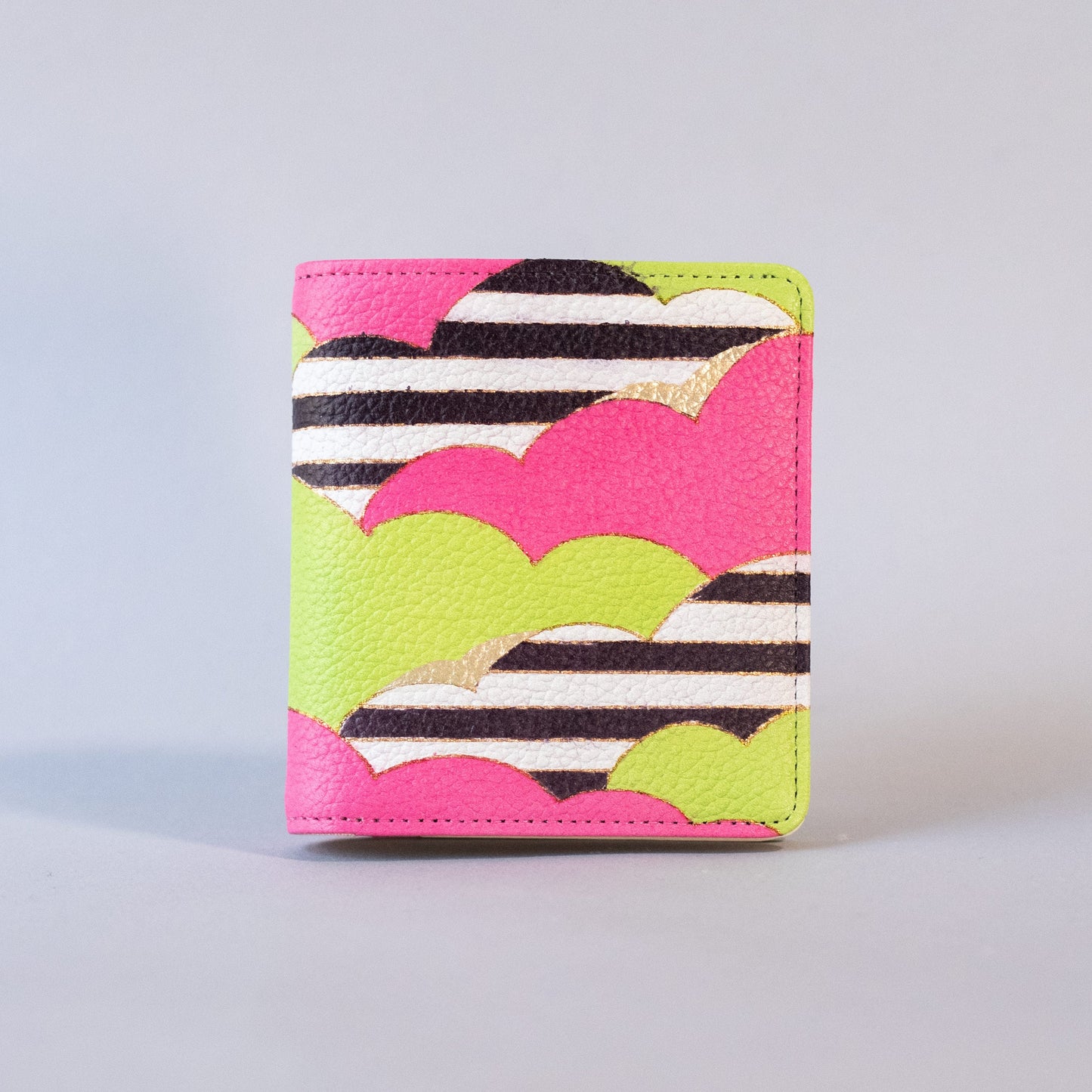 Kyo-Yuzen Leather Fold Wallet - 001
