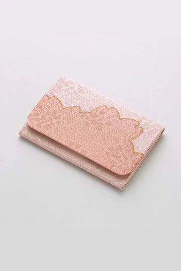 Kyo-Yuzen Business Card Holder / Card Case - Cherry Blossom / Pink -, Made in Kyoto, Japan