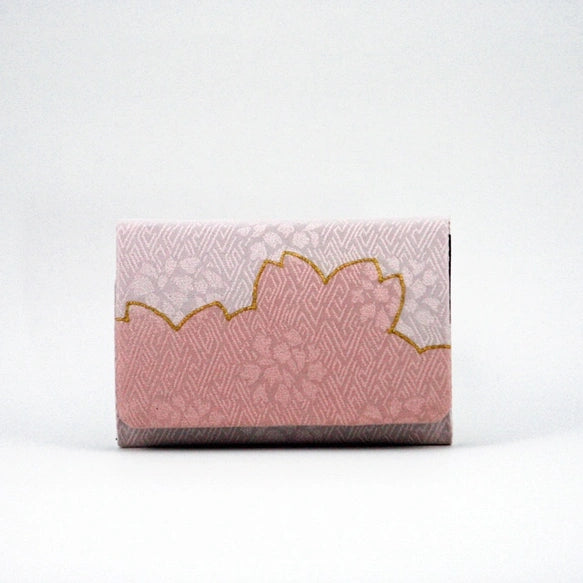 Kyo-Yuzen Business Card Holder / Card Case - Cherry Blossom / Pink -, Made in Kyoto, Japan