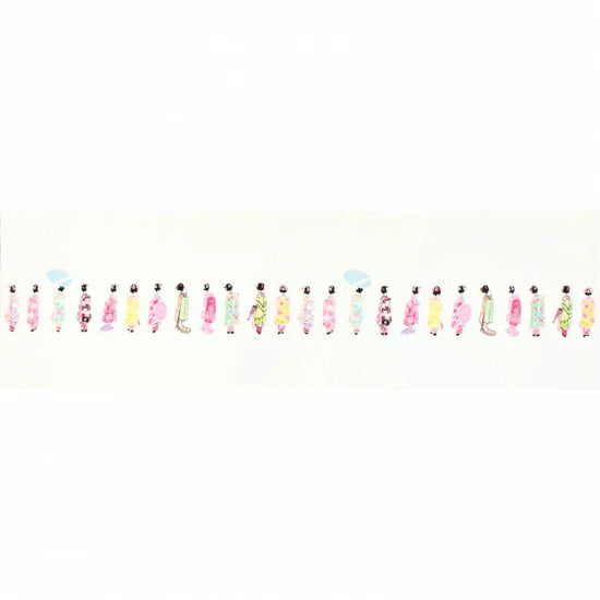 Kyo-Yuzen Dyeing Tenugui Towel (Japanese Hand Towel) - Japanese Maiko - , Made in Kyoto, Japan