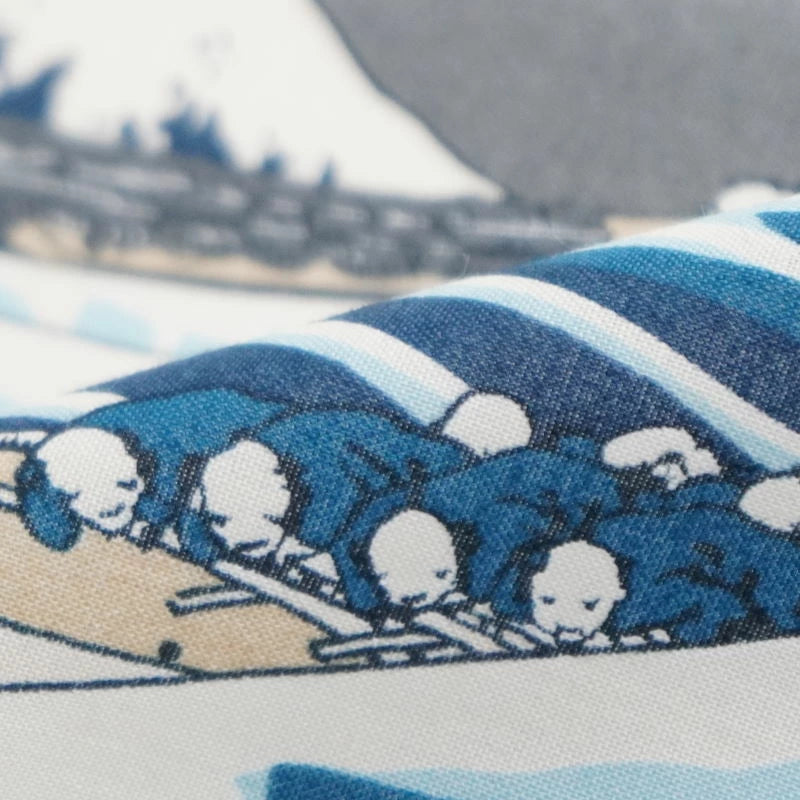 Kyo-Yuzen Dyeing Tenugui Towel (Japanese Hand Towel) - The Great Wave off Kanagawa -, Made in Kyoto, Japan