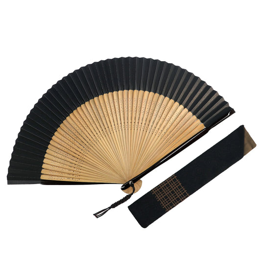 Kyo-sensu (Japanese folding fan) for Men - Koushi (Lattice ) Pattern -, Made in Kyoto, Japan, Kyoto sensu