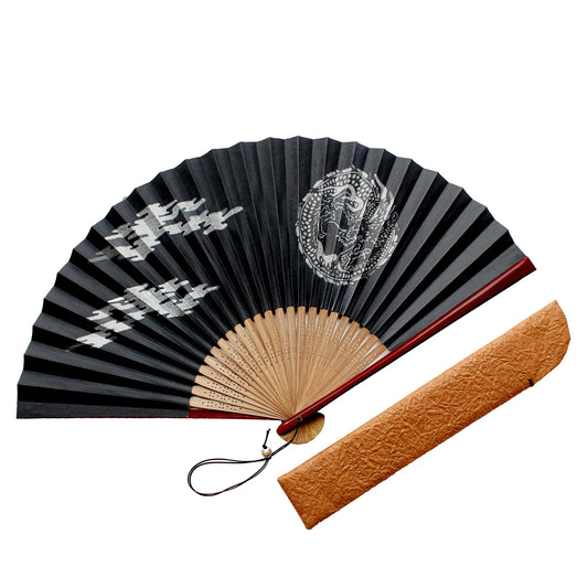 Kyo-sensu (Japanese folding fan) for Men - Kyo Karakami / Dragon - , Made in Kyoto, Japan , Kyoto sensu
