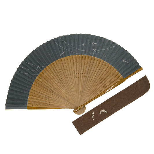 Kyo-sensu (Japanese folding fan) for Men - Sweetfish - , Made in Kyoto, Japan , Kyoto sensu
