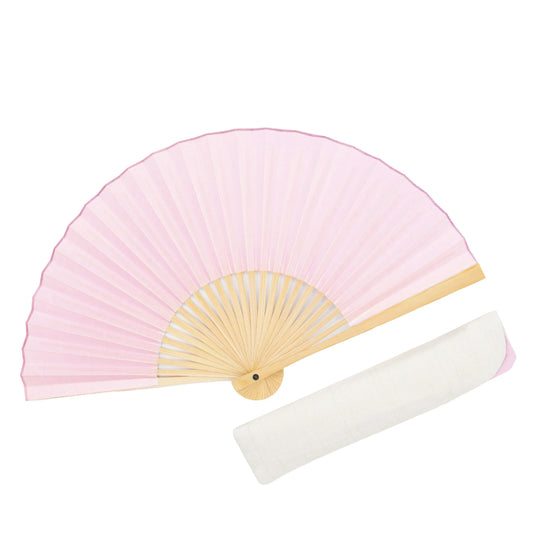 Kyo-sensu (Japanese folding fan) for Women - Traditional Japanese Color / Sakura-iro (Cherry Blossom Color) -, Made in Kyoto, Japan, Kyoto sensu